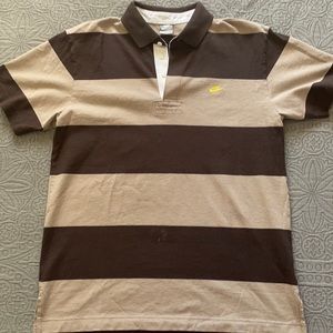 Brown Stripe Nike Polo
